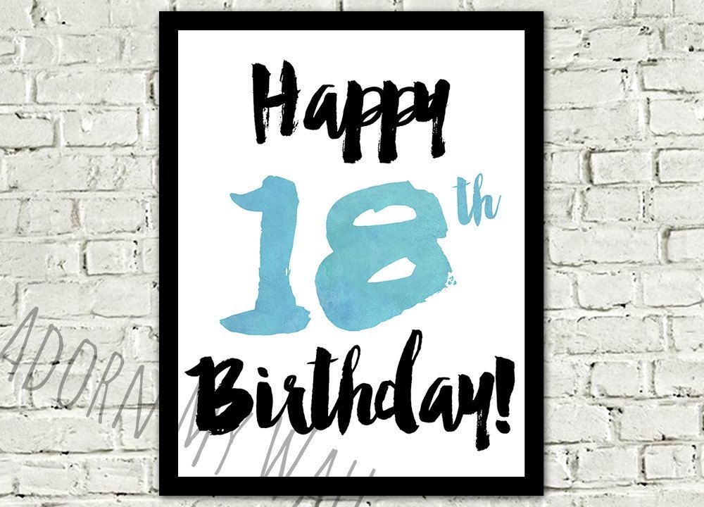 Printable 18th Birthday Card Template Printable Templates Free