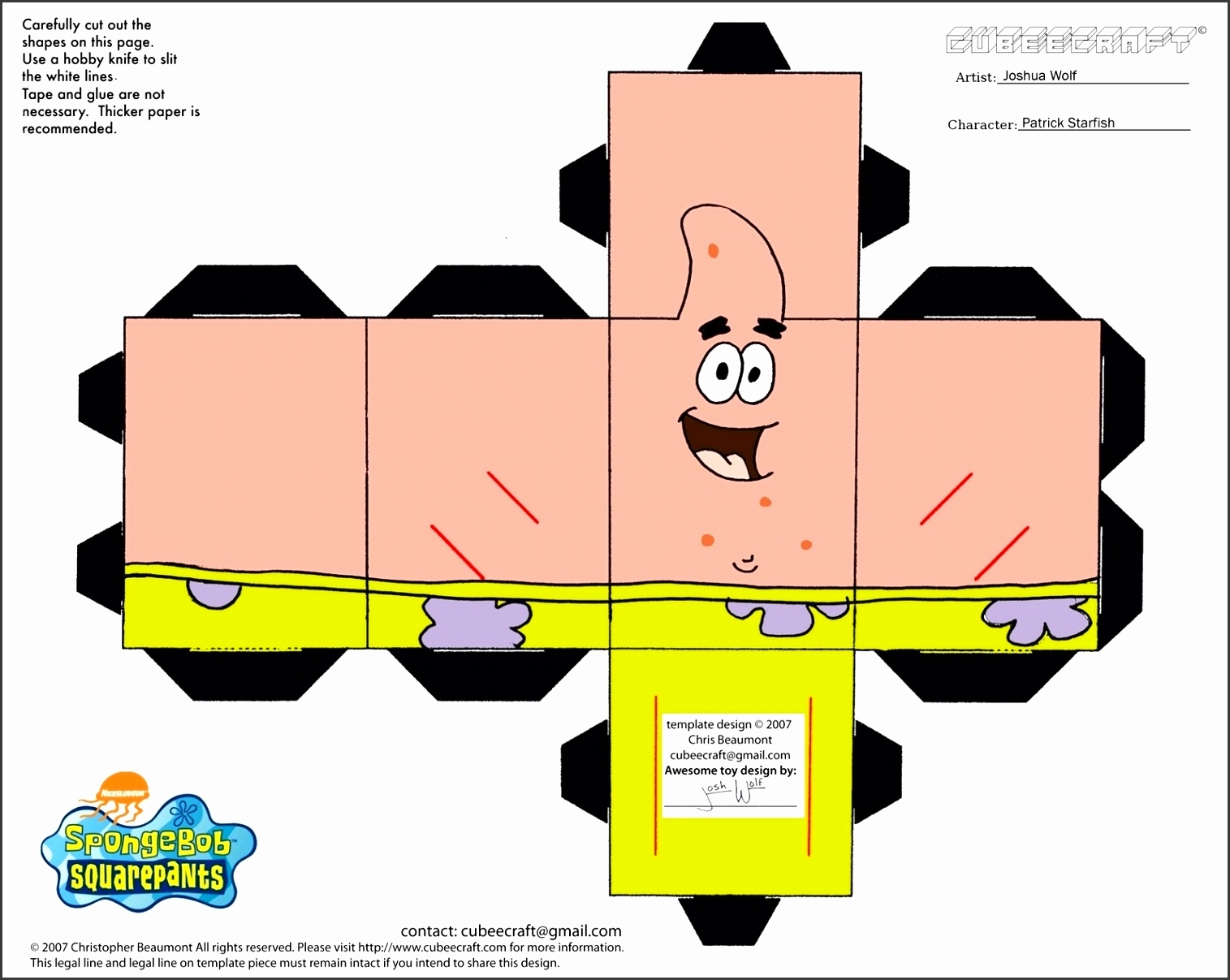 Printable 3D Paper Crafts Templates