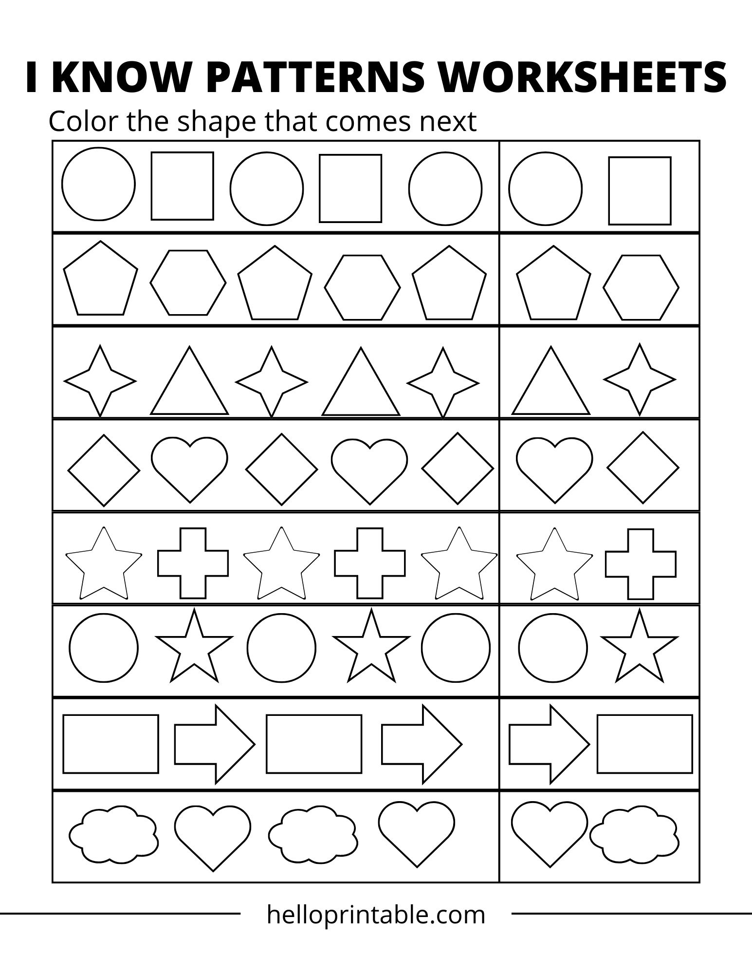 Printable Activities For Kindergarten At Home Helloprintable