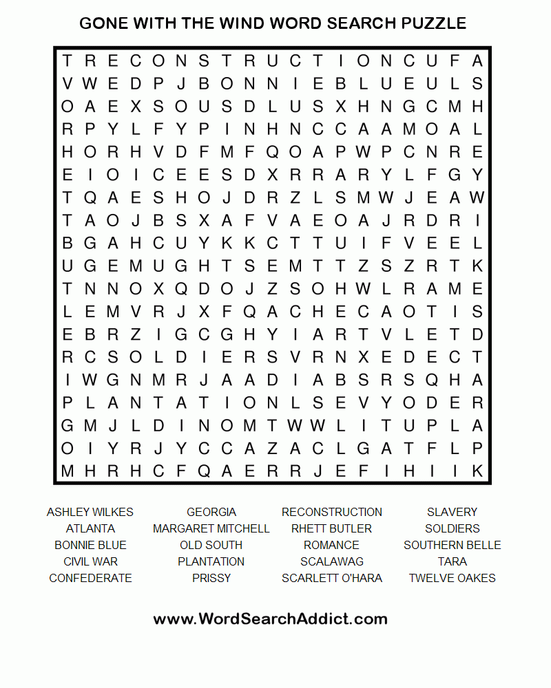 free printable activity sheet