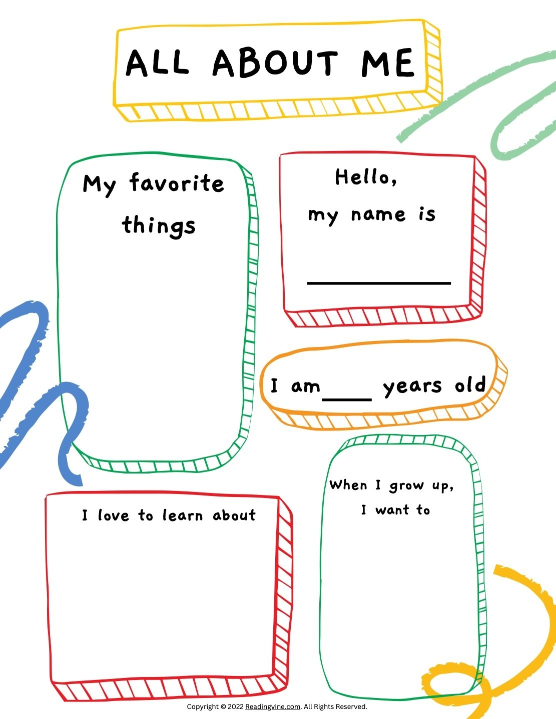 Printable All About Me Activities Printable Free Templates