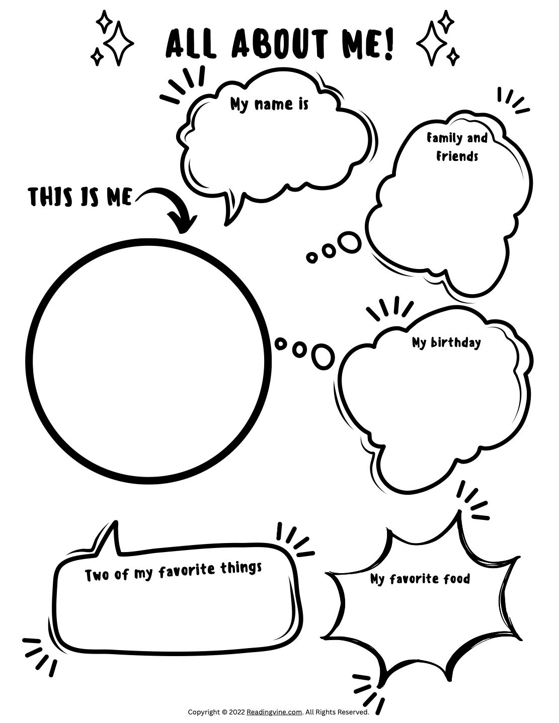 Printable All About Me Activities Printable Free Templates
