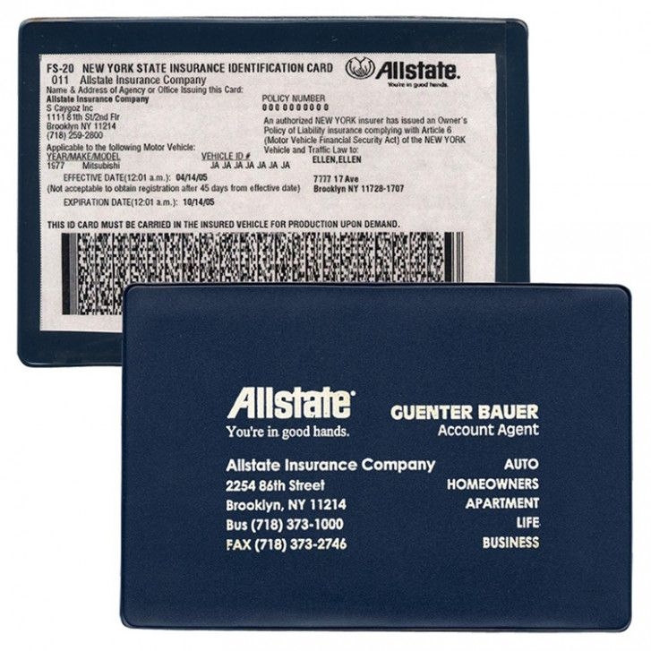 Printable Allstate Insurance Card Template Printable Word Searches