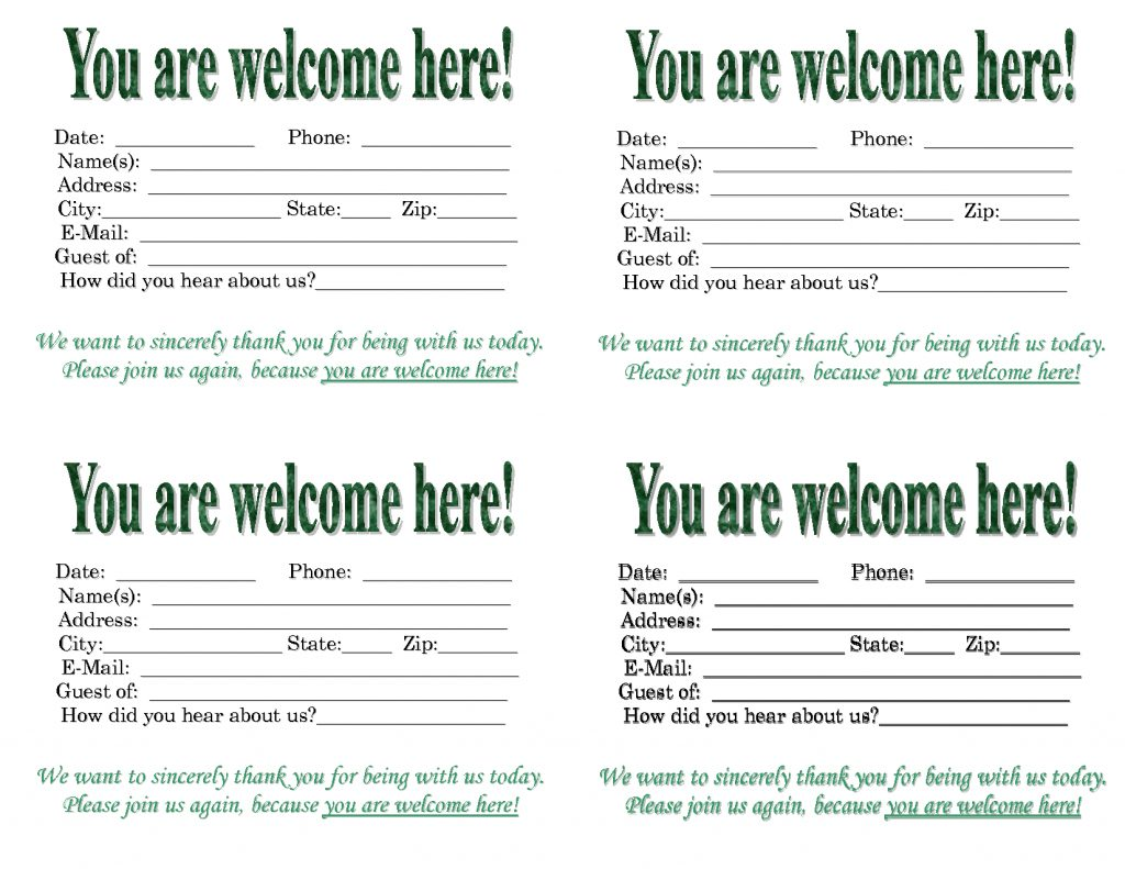printable apartment guest card template