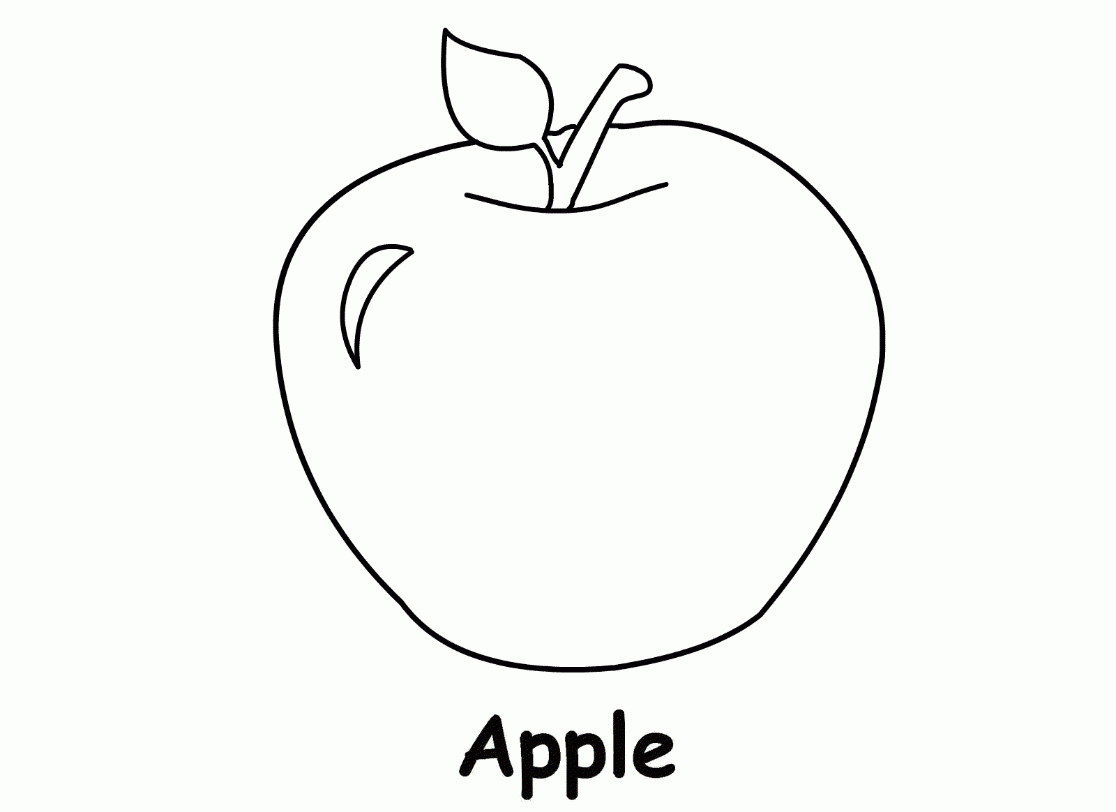 printable apple pictures to color