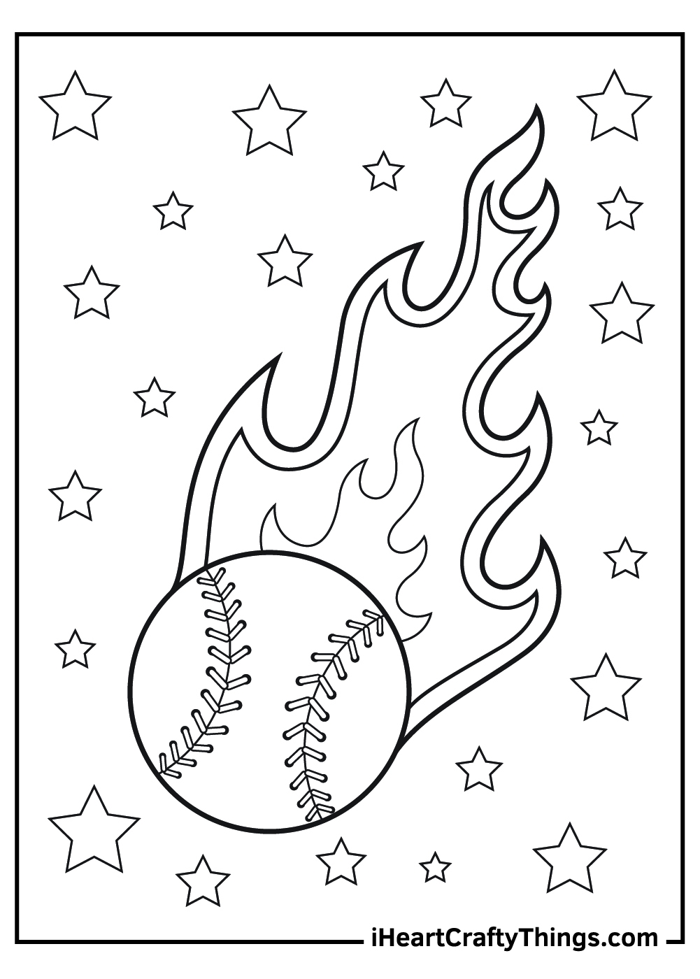 Printable Baseball Pictures To Color