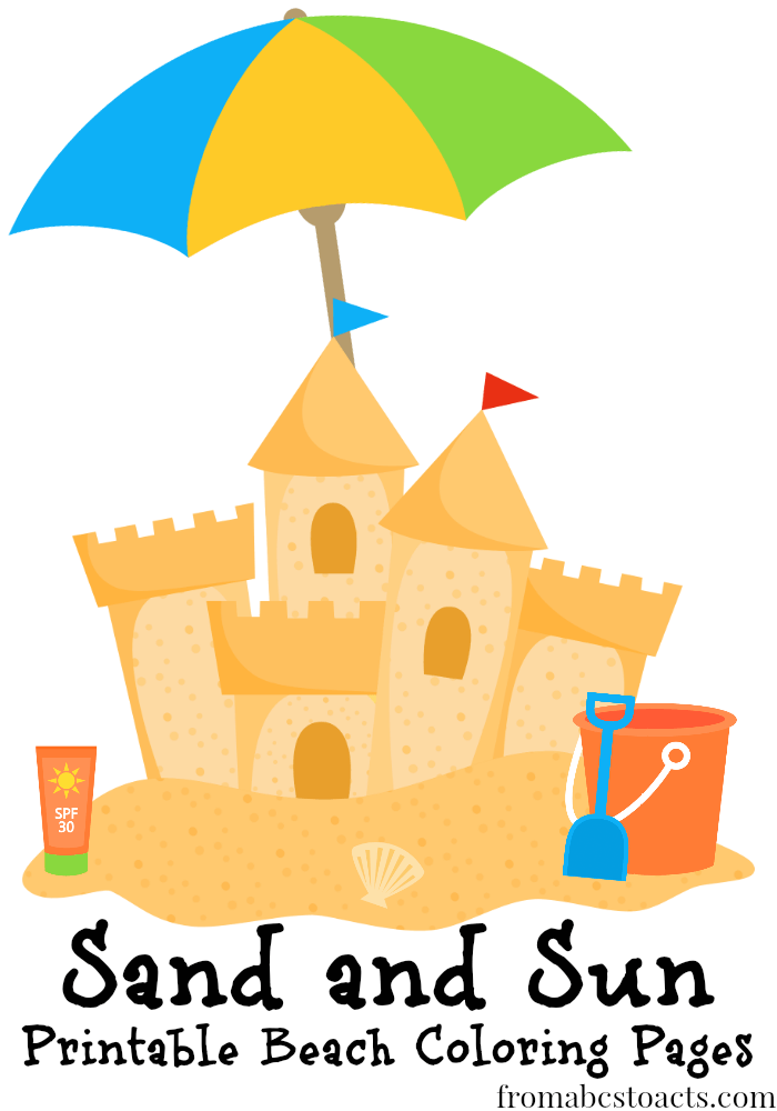 Printable Beach Themed Coloring Pages For Kids From ABCs To ACTs