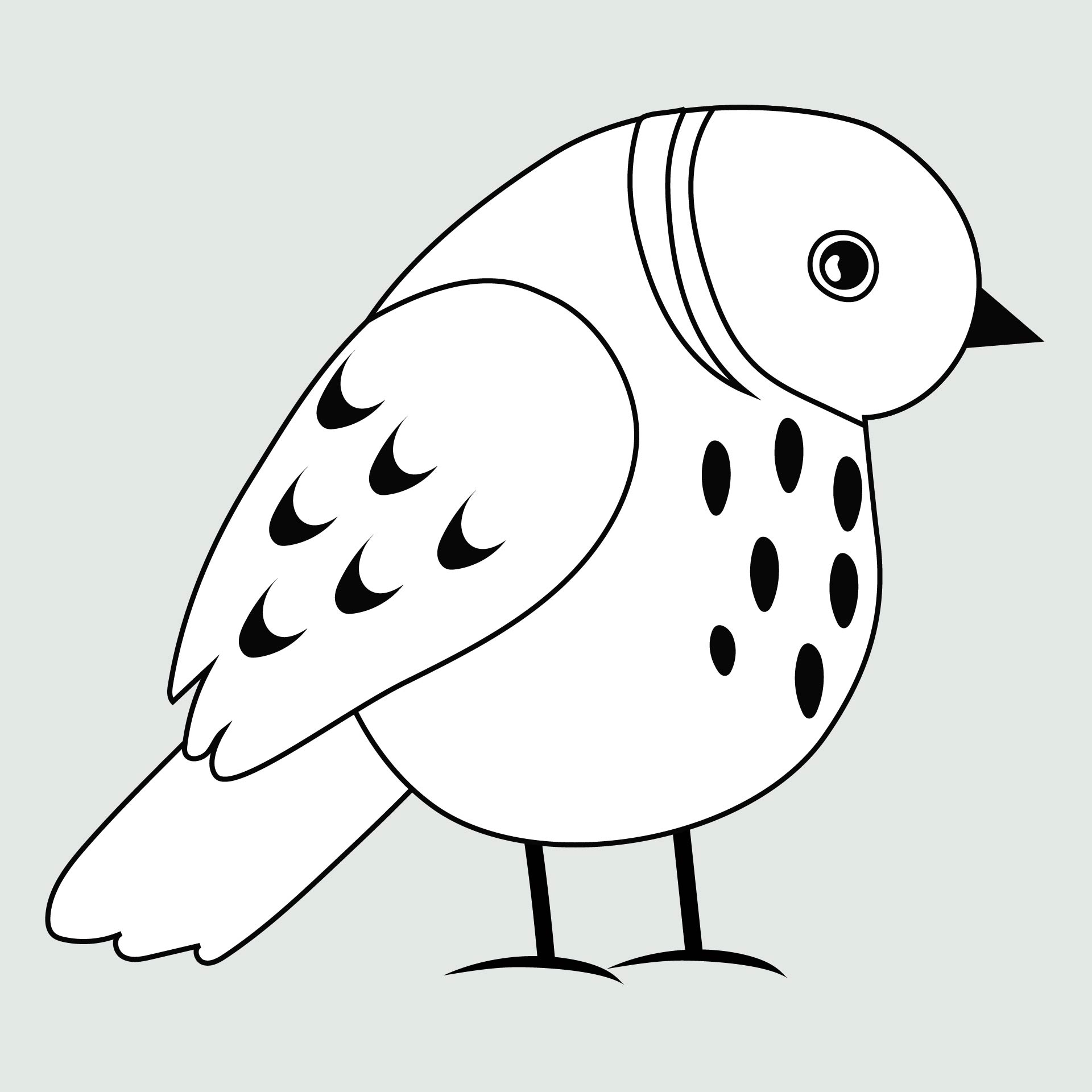 Printable Bird Template