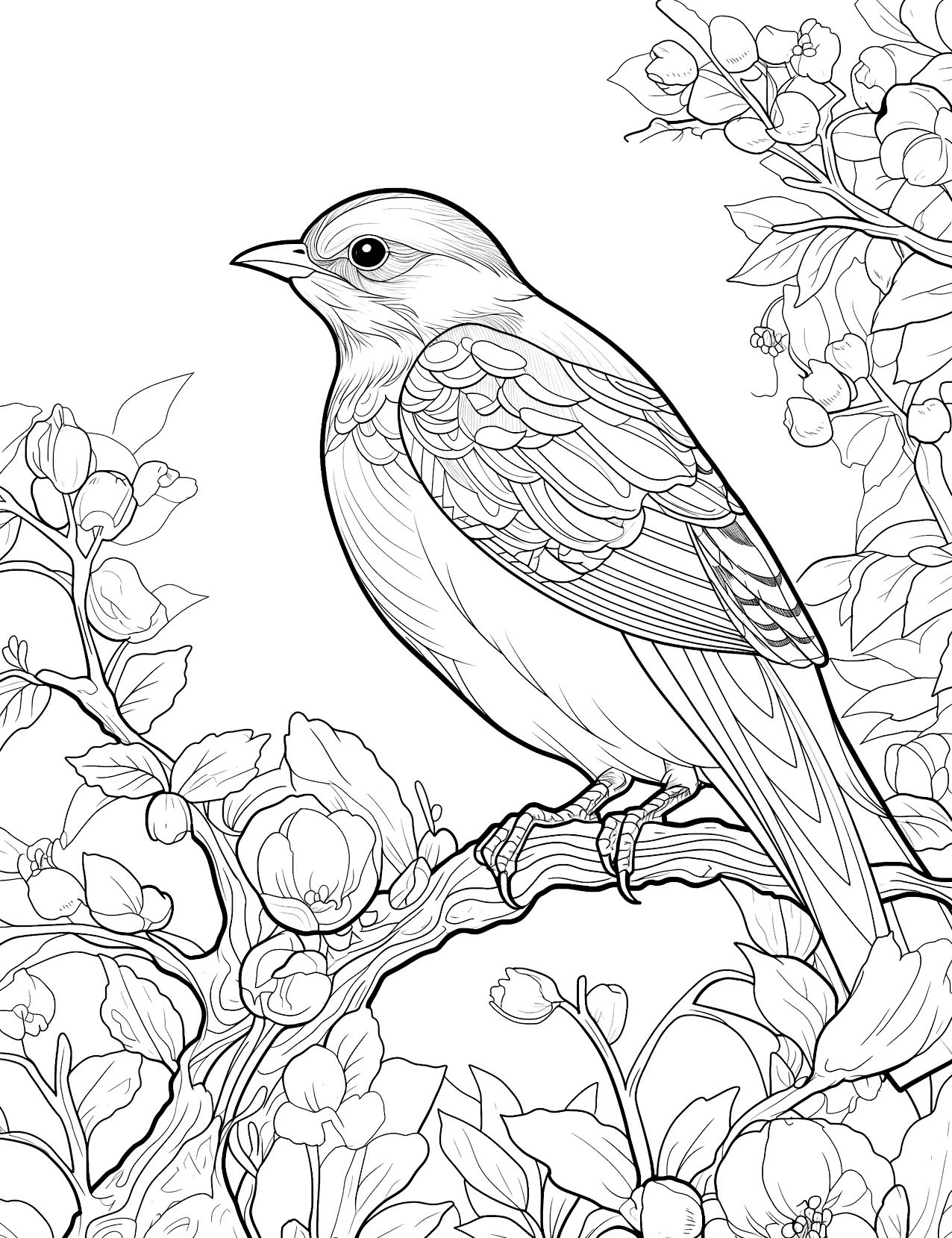 free printable pictures of birds to color