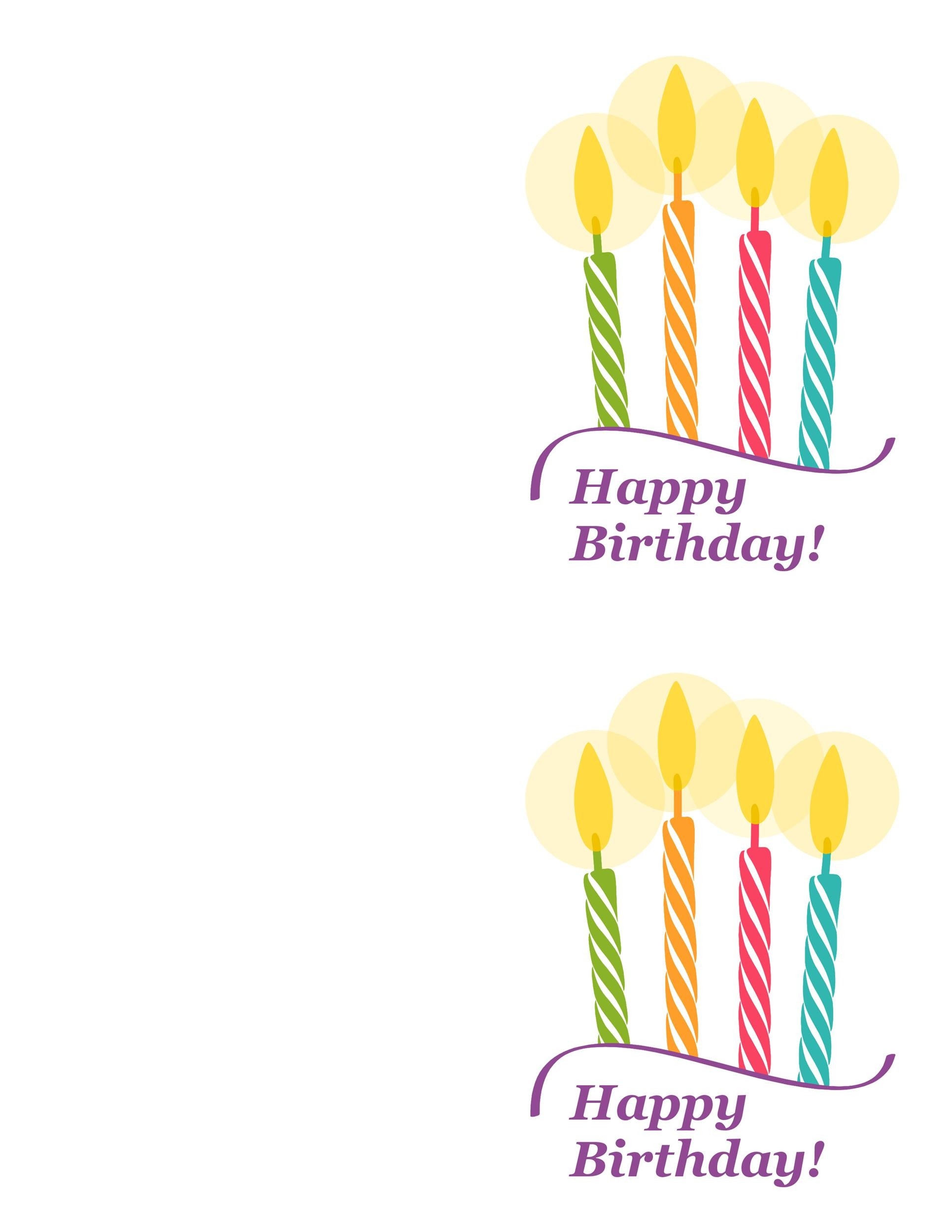 birthday card printable template free