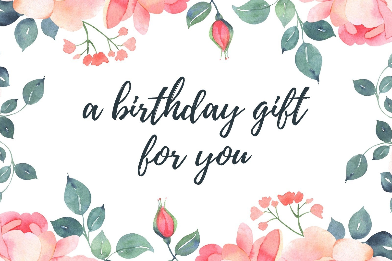 Printable Birthday Gift Card Template