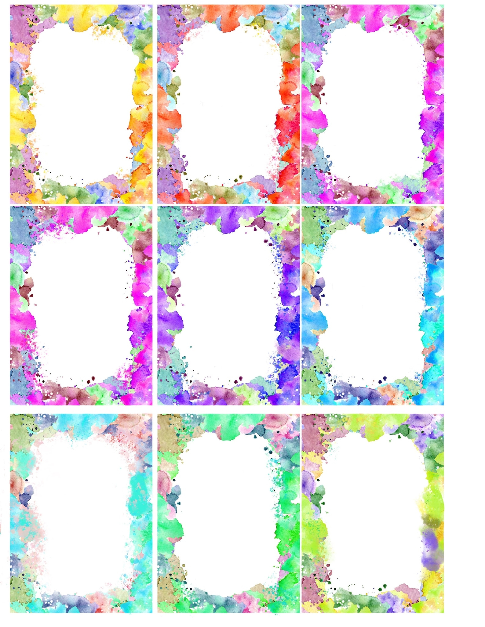 Printable Blank Affirmation Card Template Printable Templates