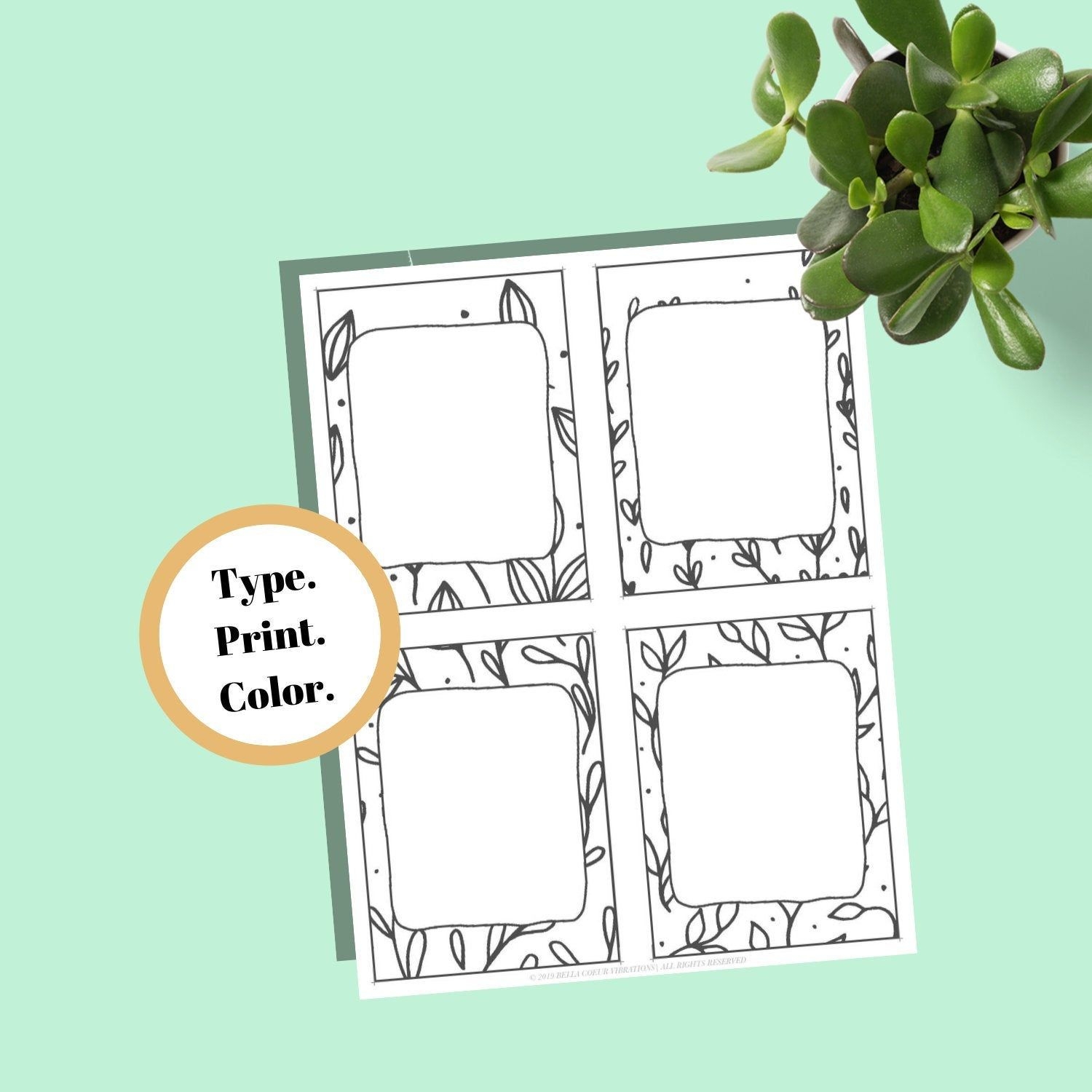 Printable Blank Affirmation Card Templates Printable Word Searches