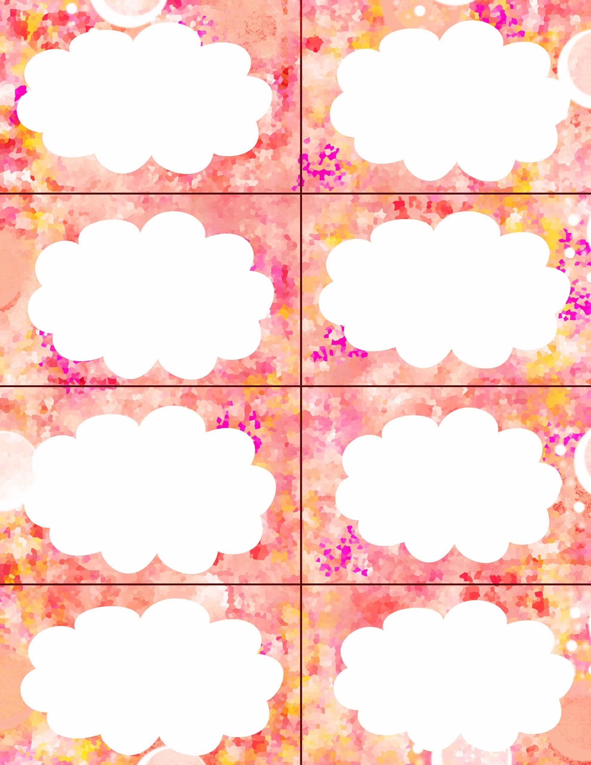 printable blank affirmation card templates