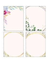 Printable Blank Affirmation Card Templates