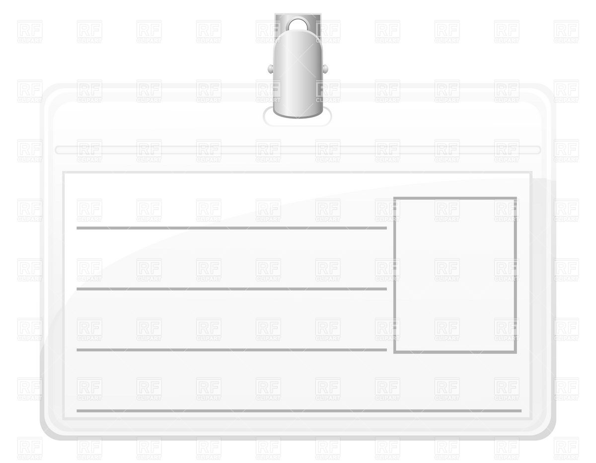 Printable Blank Id Card Mib Badge Template Printable Templates