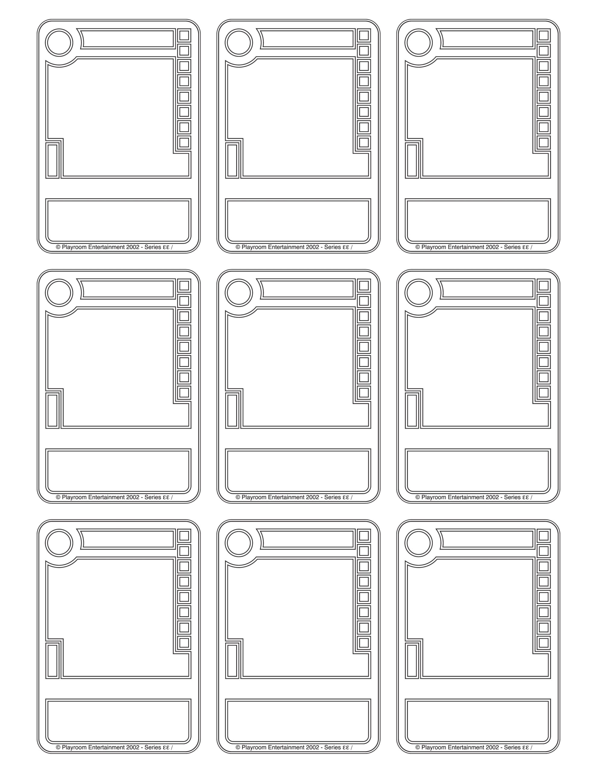 Printable Blank Playing Cards Template Printable Templates