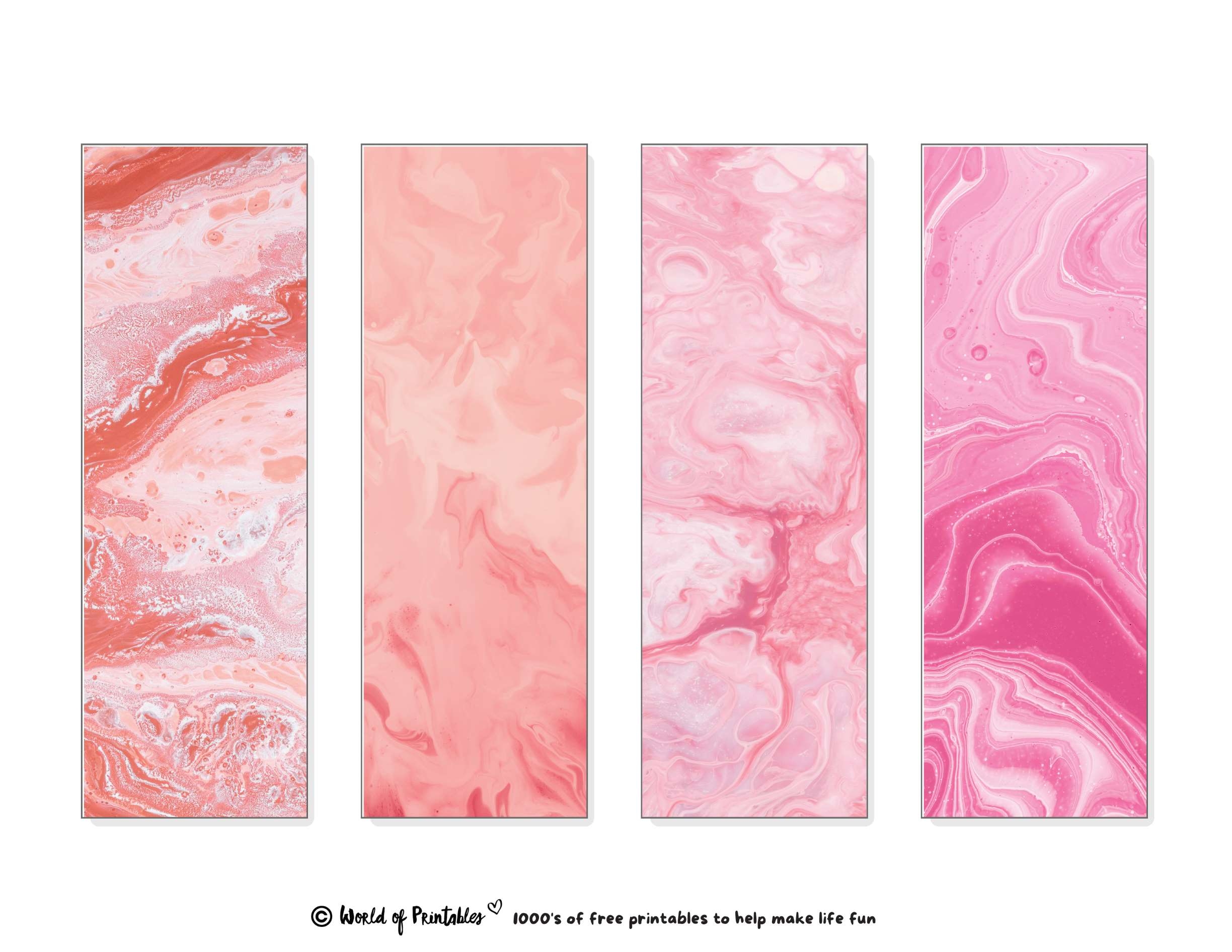 Printable Bookmarks Aesthetic Printable Online