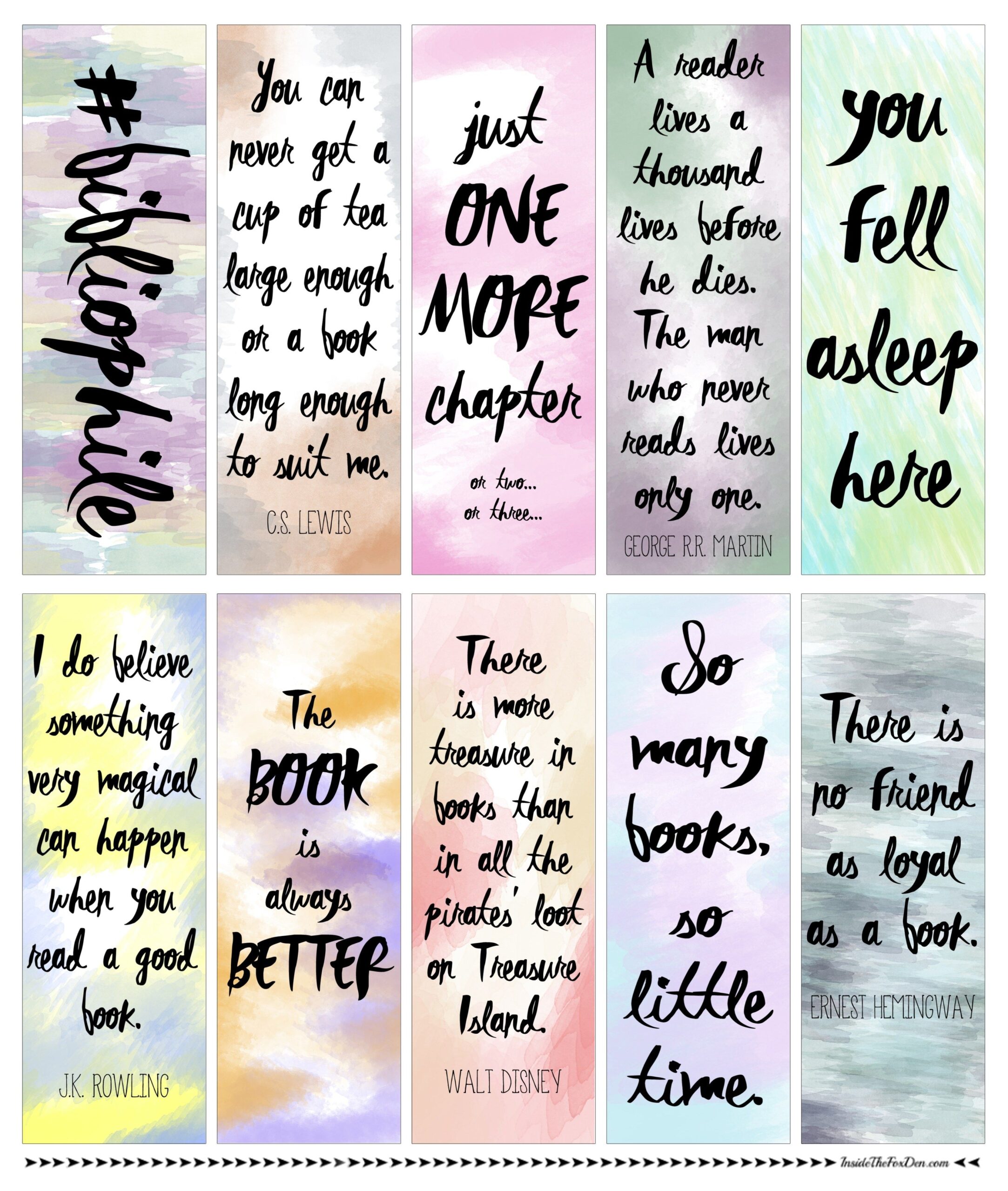 bookmarks design printable