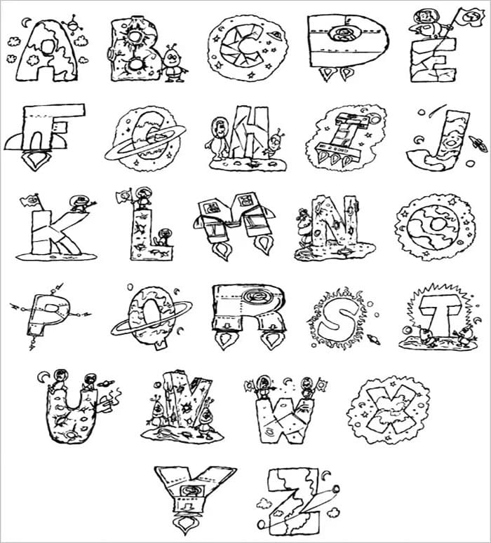 Printable Bubble Letters Design Free Download And Print For You 