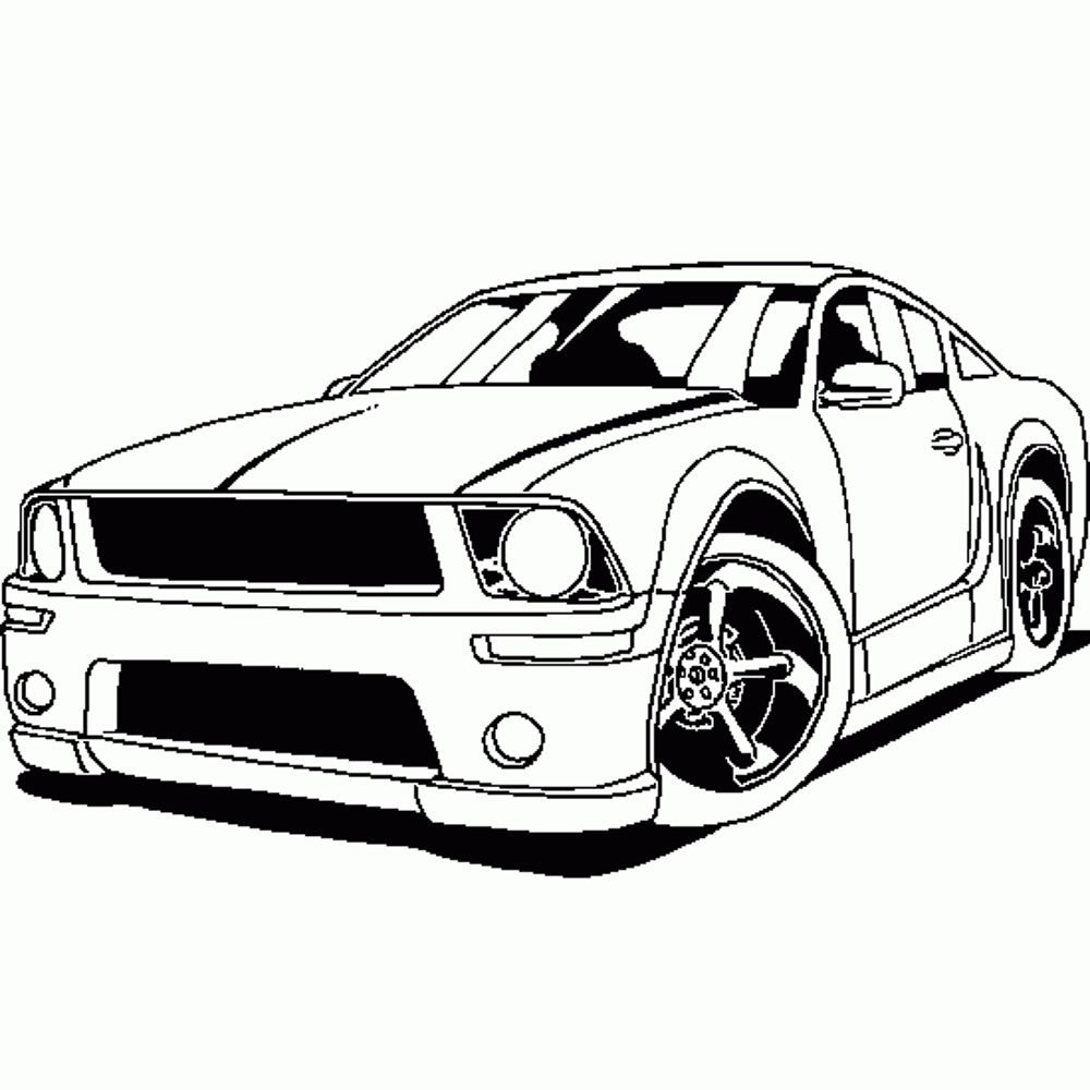 Printable Car Coloring