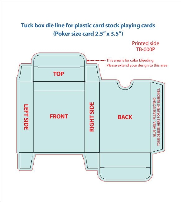 Printable Card Box Template