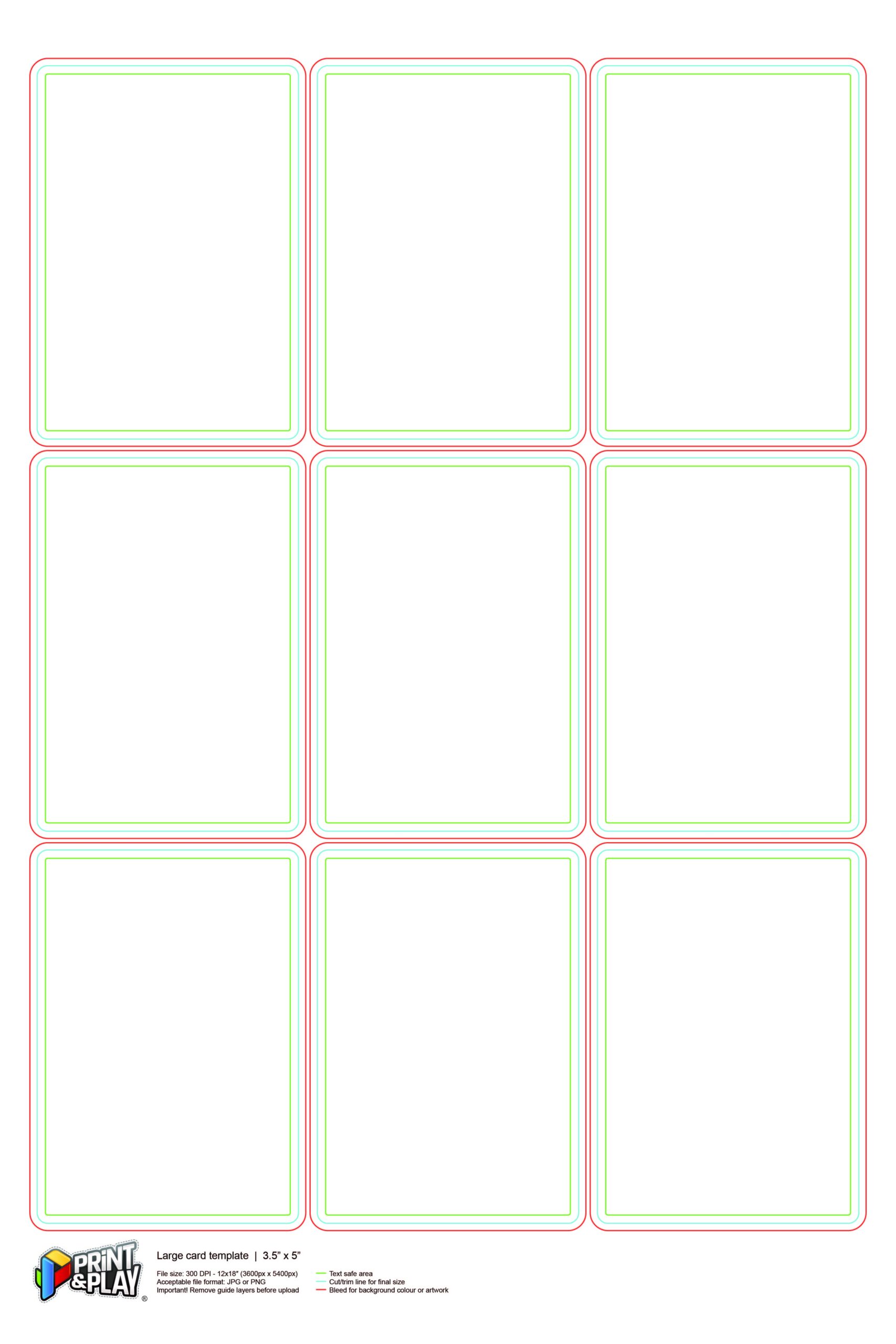 Printable Card Game Template Printable Cards