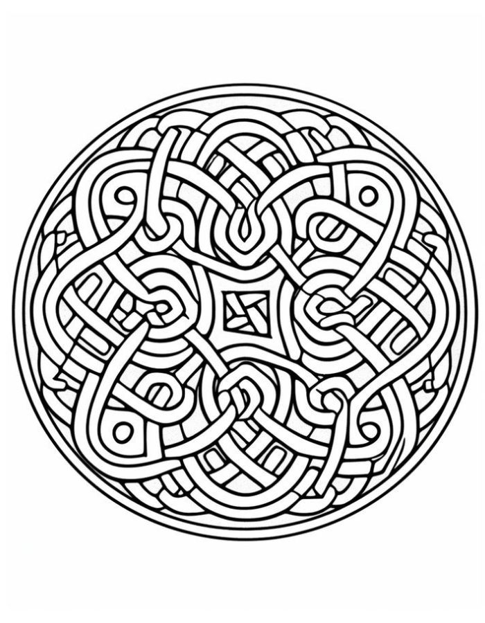 Printable Celtic Designs Coloring Page Free Printable PDF