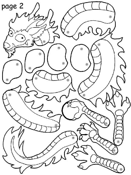 Printable Chinese Dragon Craft Template Dev onallcylinders