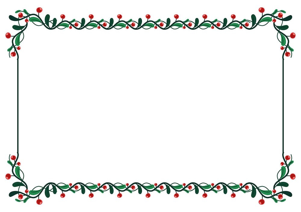 Printable Christmas Border Design Free Download And Print For You 