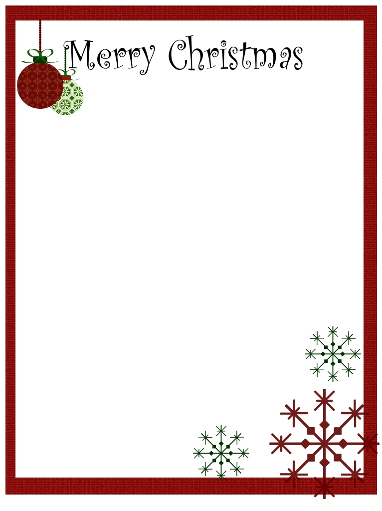 Printable Christmas Border Design