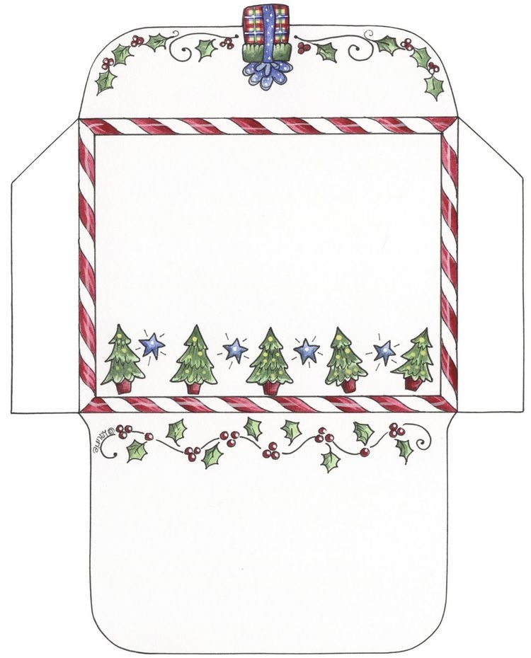 Printable Christmas Envelope Printable Calendars AT A GLANCE
