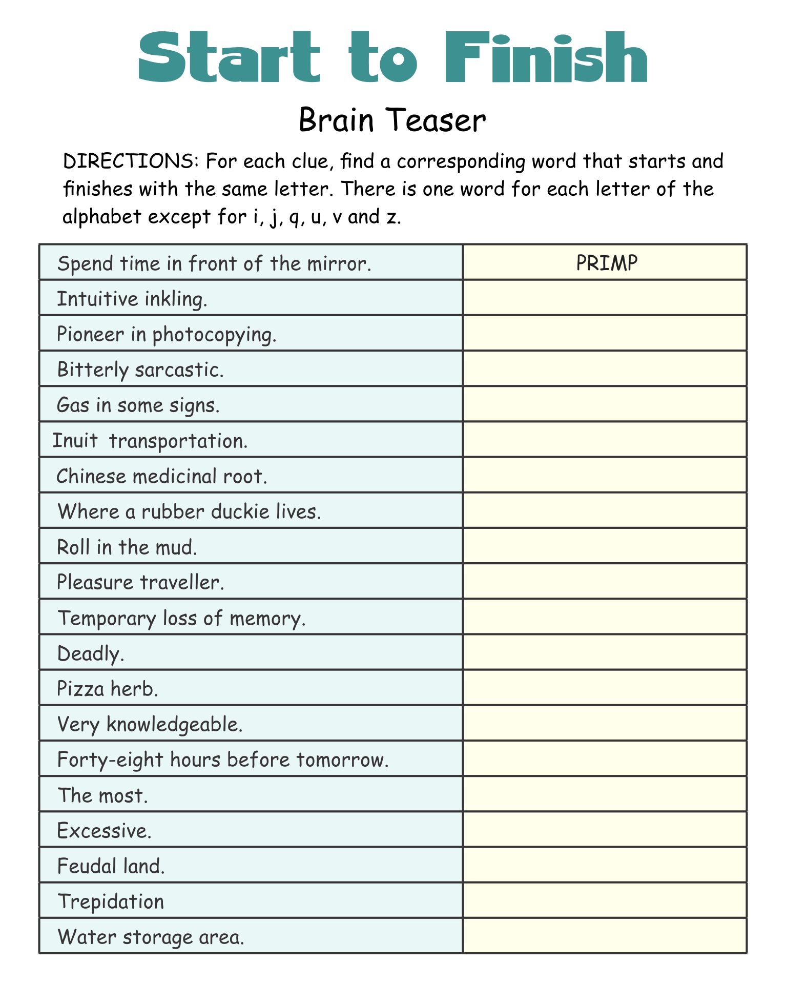 printable memory activities for adults
