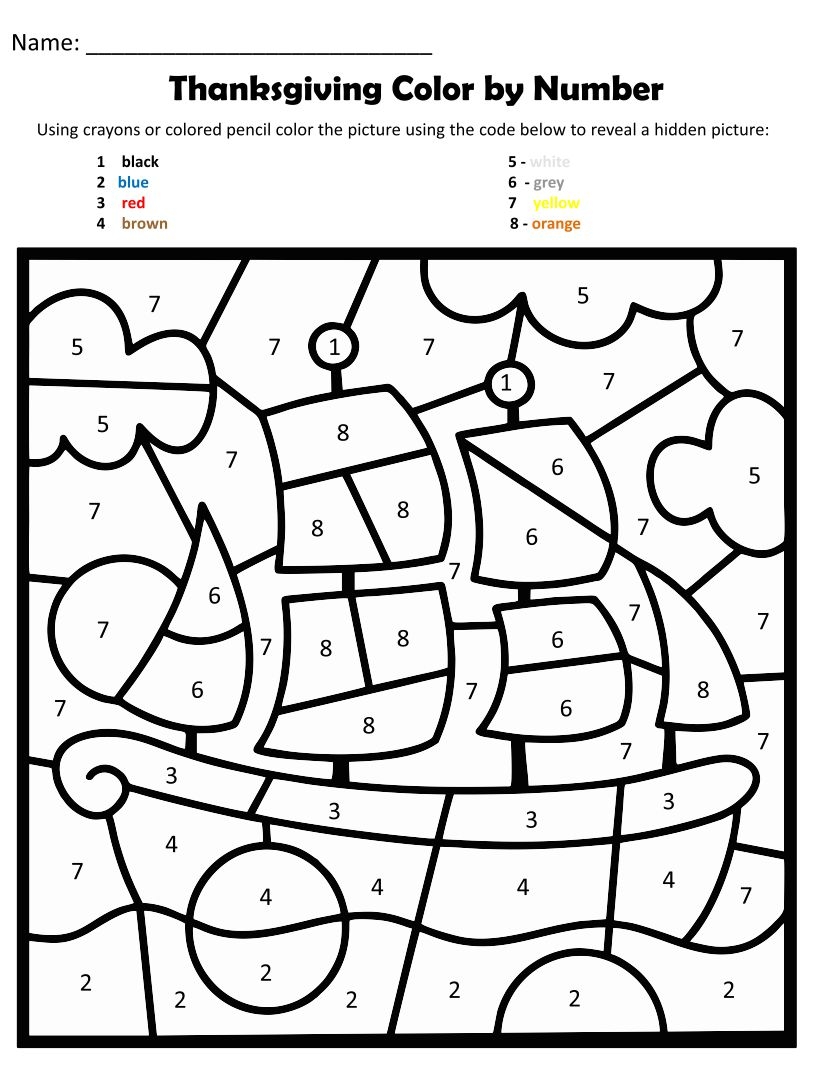 thanksgiving pictures to color printable