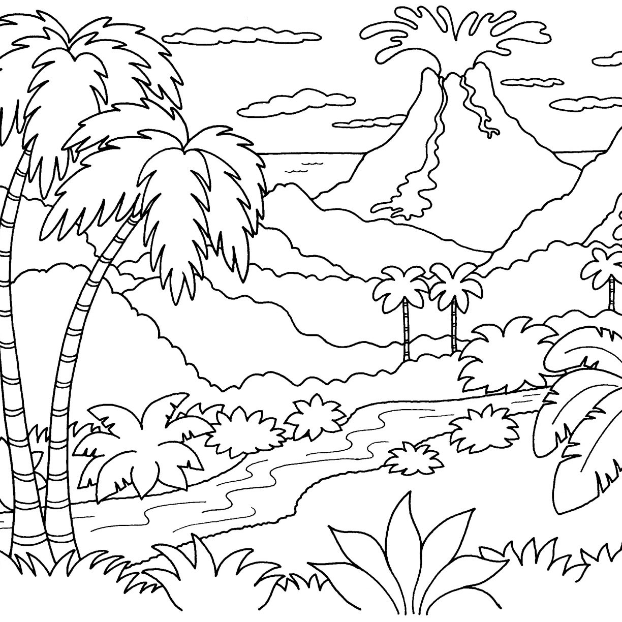 Printable Coloring Pages Nature