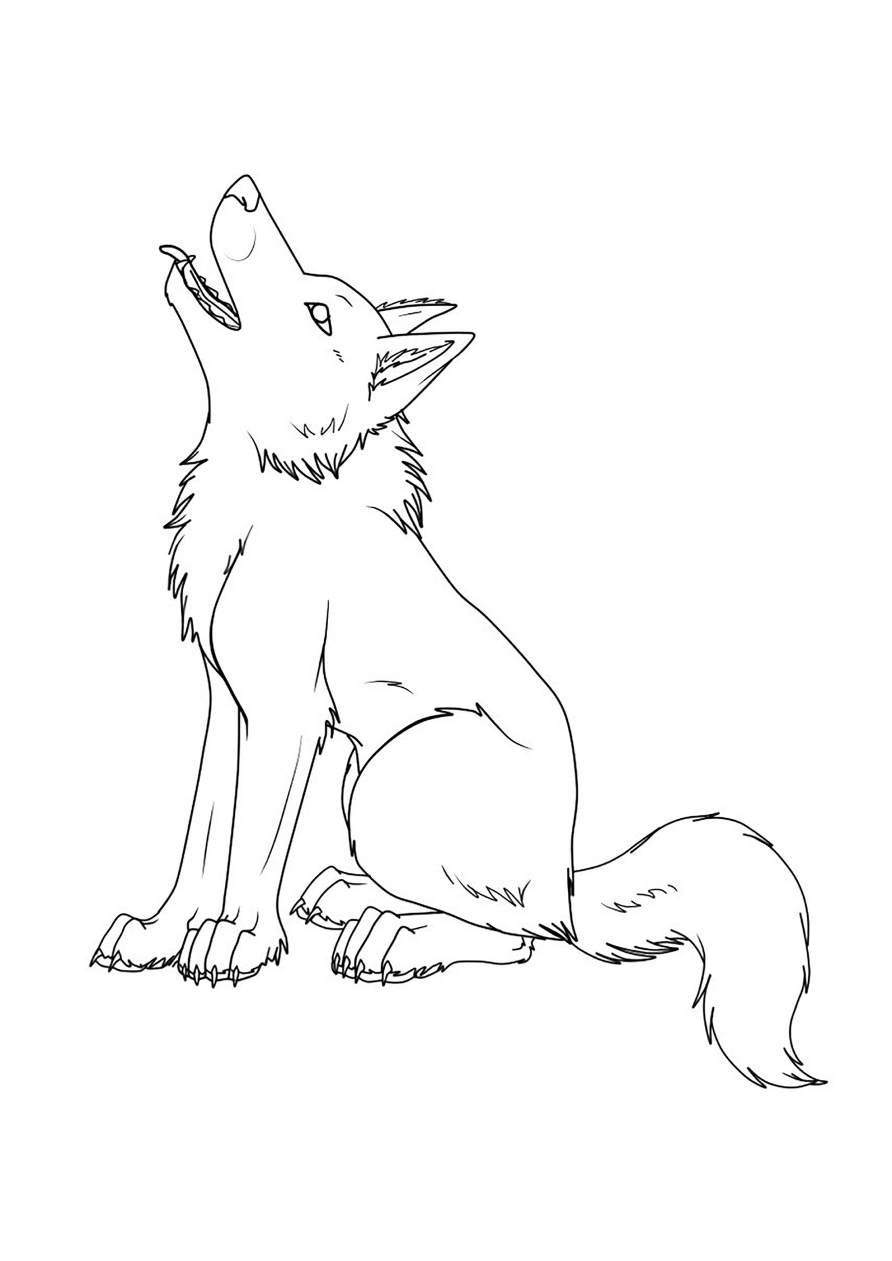 Printable Coloring Pages Of Wolves Printable Templates