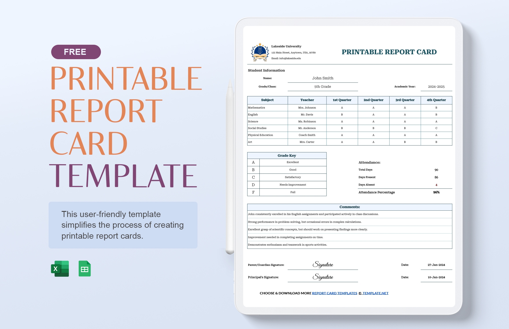 Printable Contact Card Template In PSD Illustrator Word Publisher 