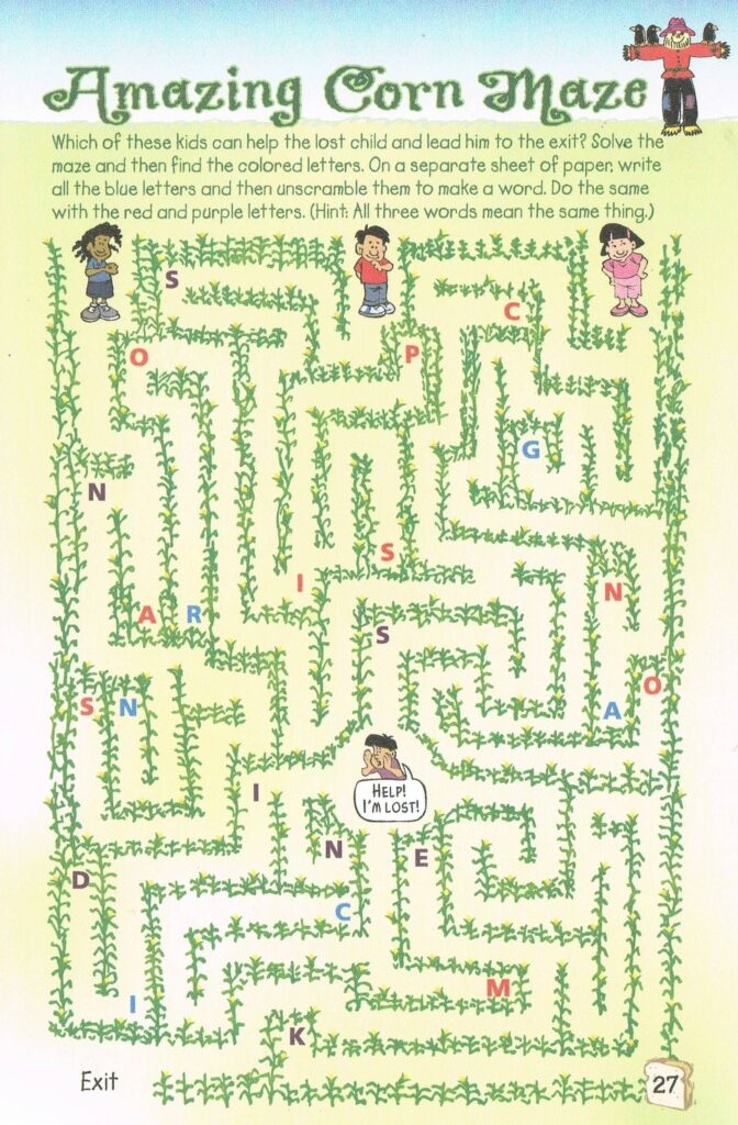 Printable Corn Maze Printable Mazes Free