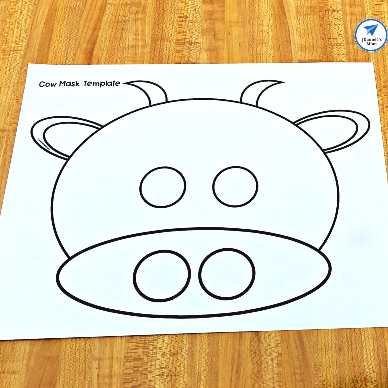 Printable Cow Craft Template