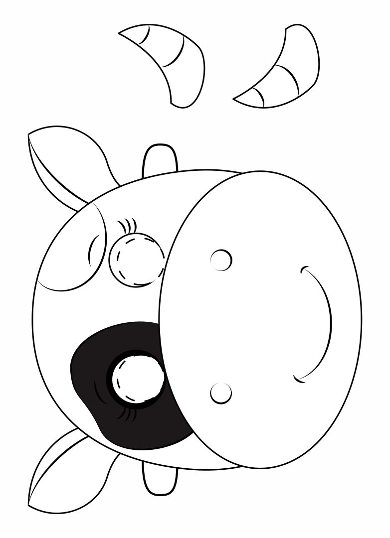 Printable Cow Craft Template
