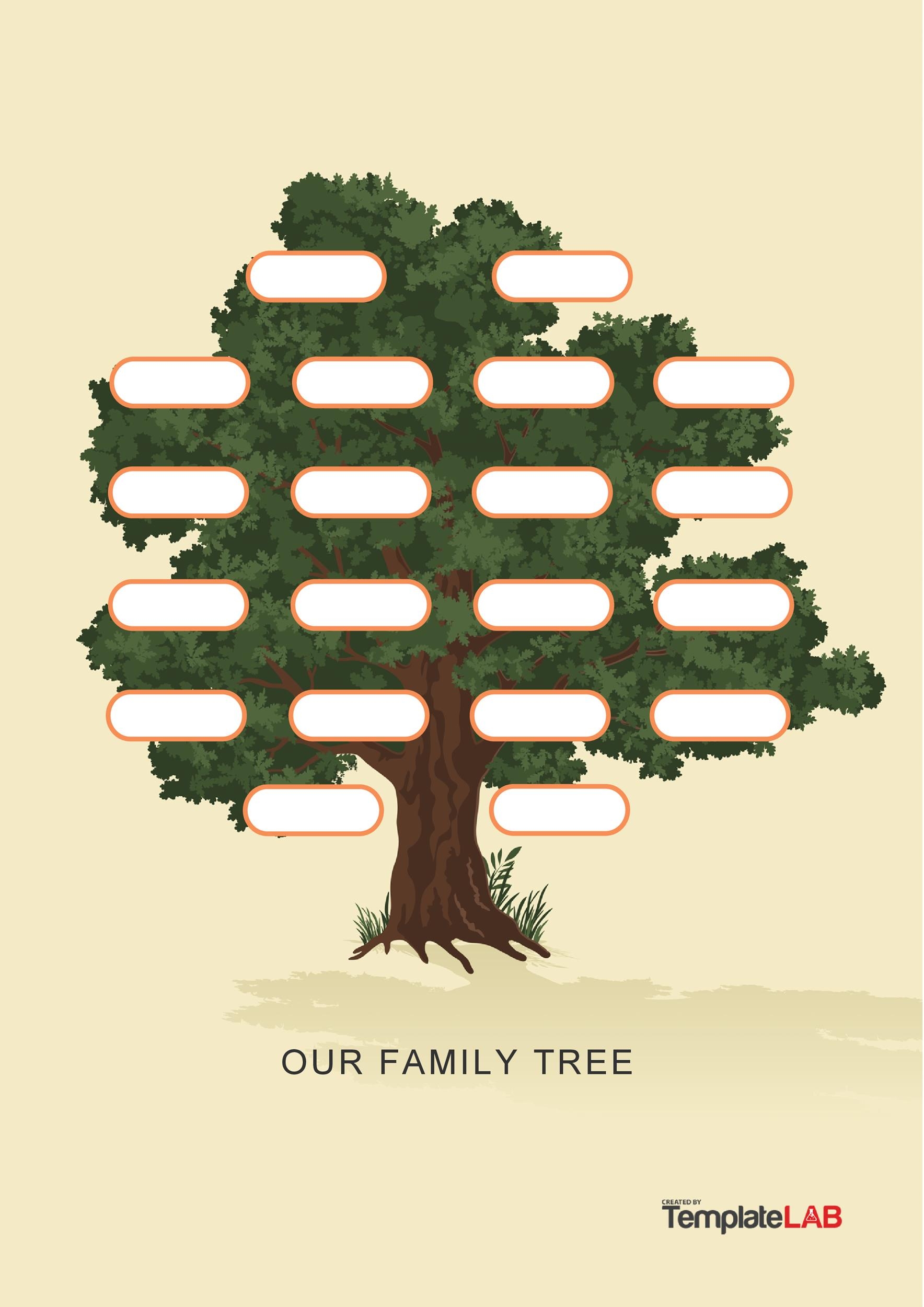 Printable Customizable Family Tree Template