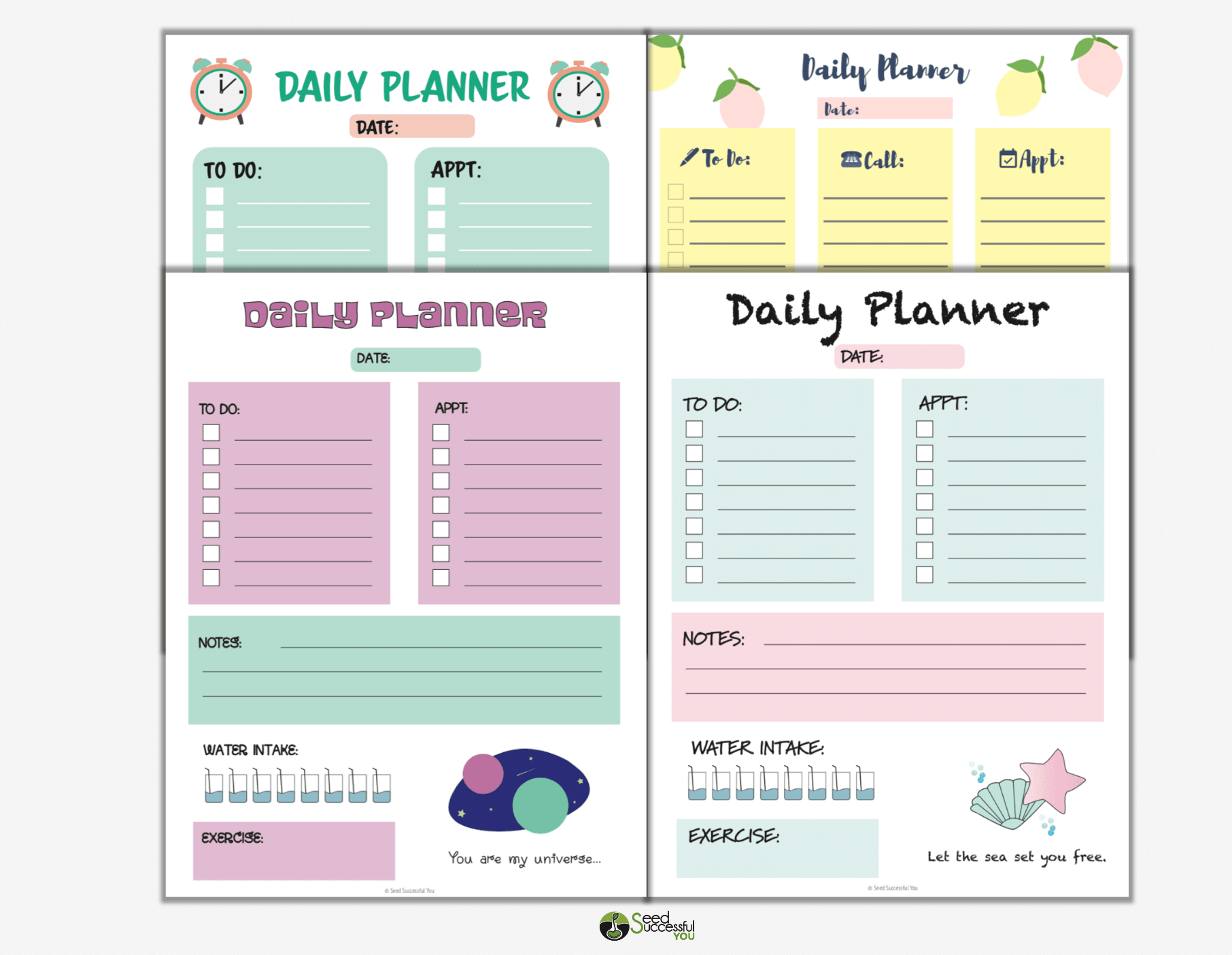 planner design ideas printable