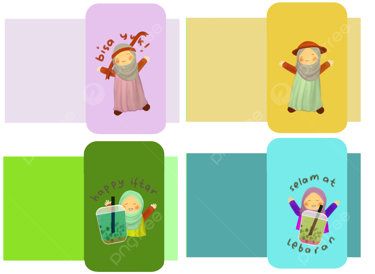 Printable Cute Muslim Design Envelope Template Design Envelopes 