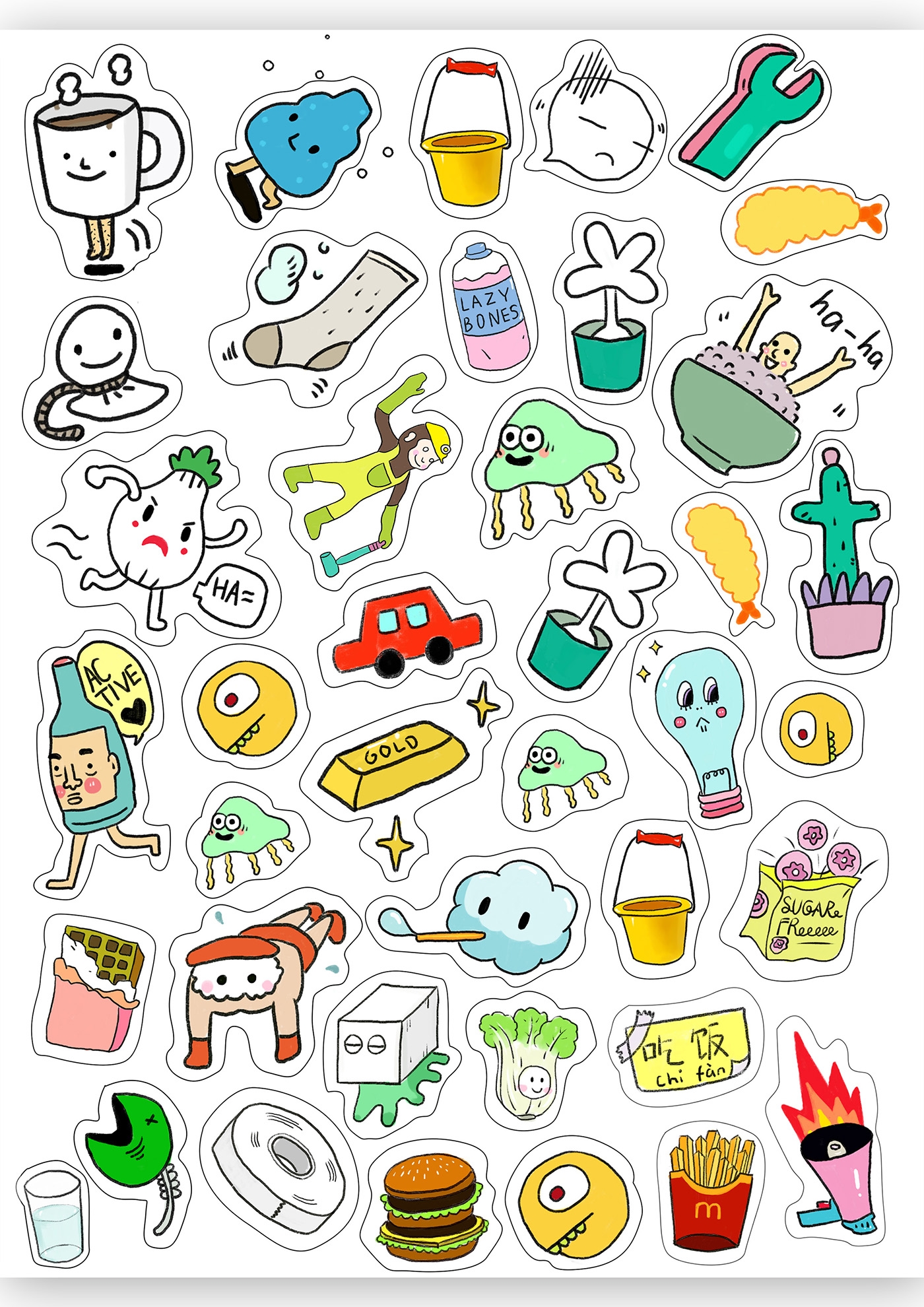 cute sticker design printable