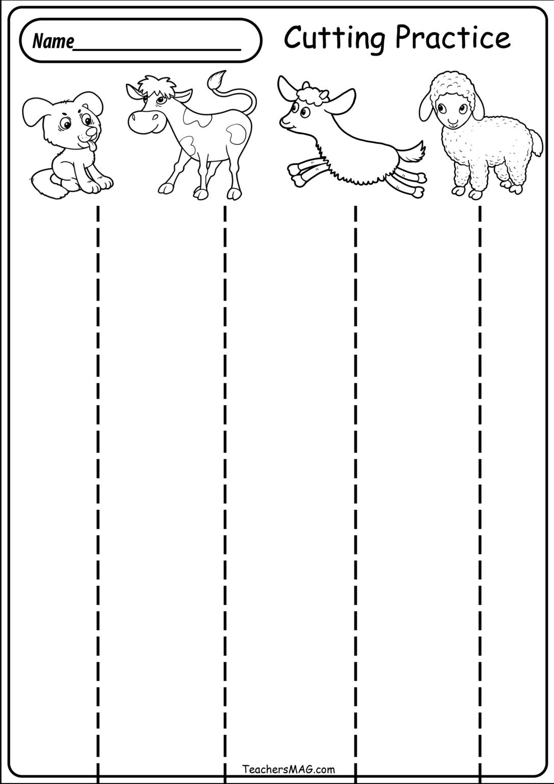cutting activities for preschoolers printable