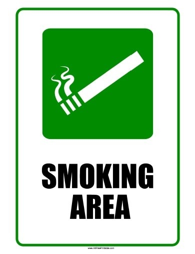 Printable Designated Smoking Area Sign Free Printable 55 OFF