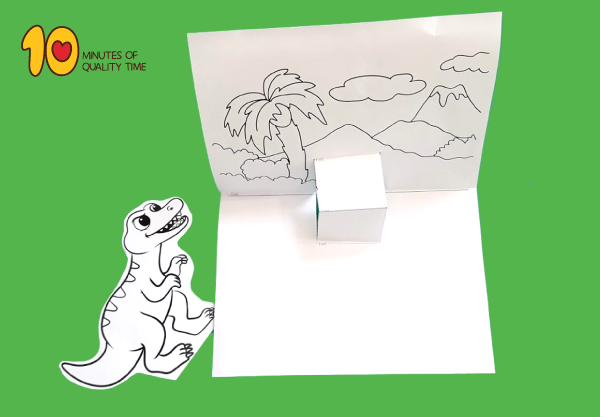 Printable Dinosaur Pop Up Card Template Free Templates Printable