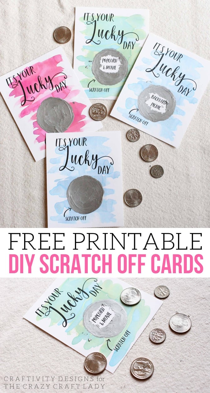 Printable Diy Scratch Off Card Templates Printable Word Searches
