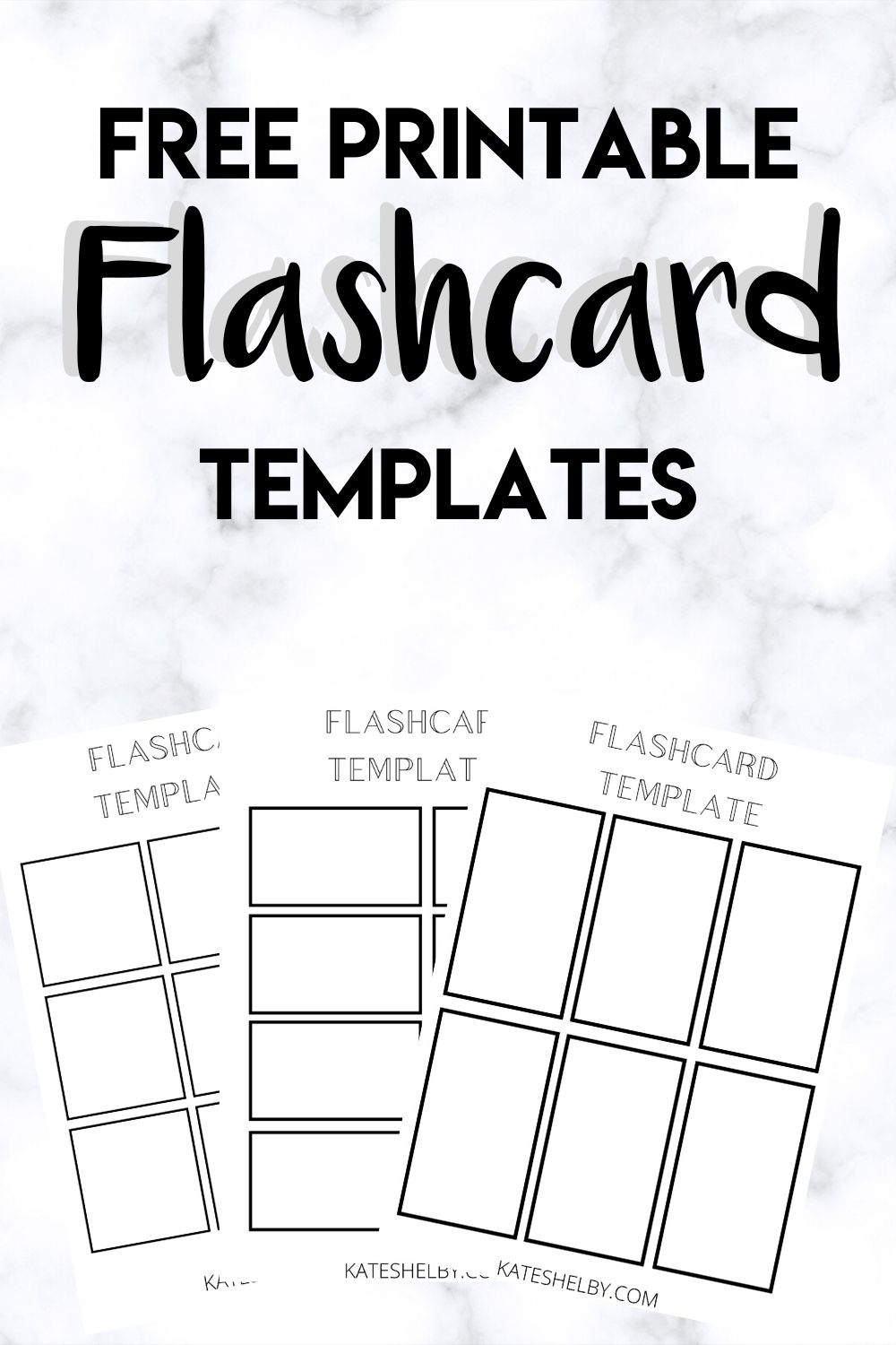 Printable Downloadable Flash Card Template Printable Word Searches