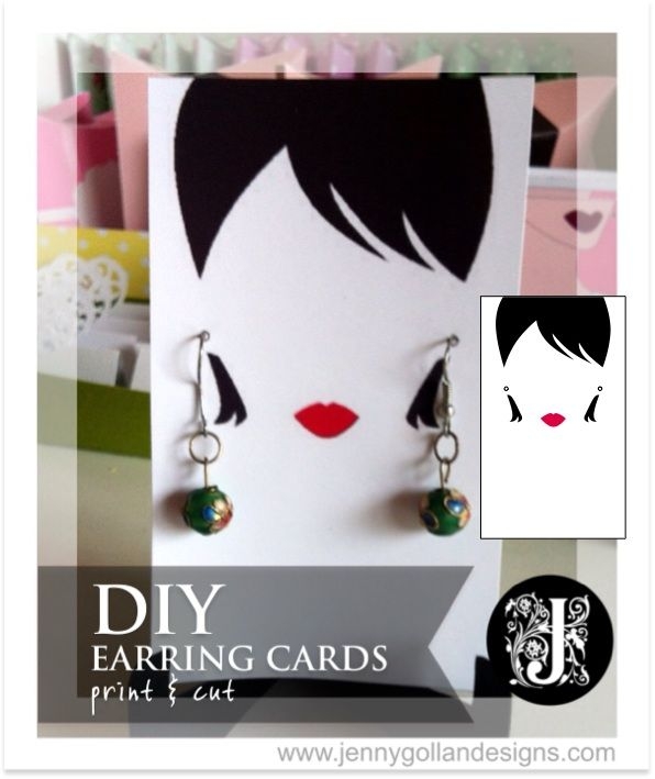 Printable Earring Card Design